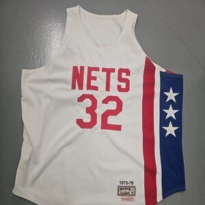 NWT Mitchell & Ness 1973 New York Nets Dr J Julius Erving 32 Jersey Mens